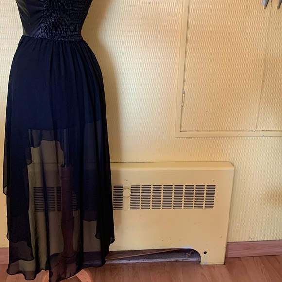 Sexy and Daring unique skeleton appliqué corset style high low dress by Janice - Picture 7 of 14